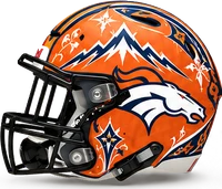 Denver Broncos helmet